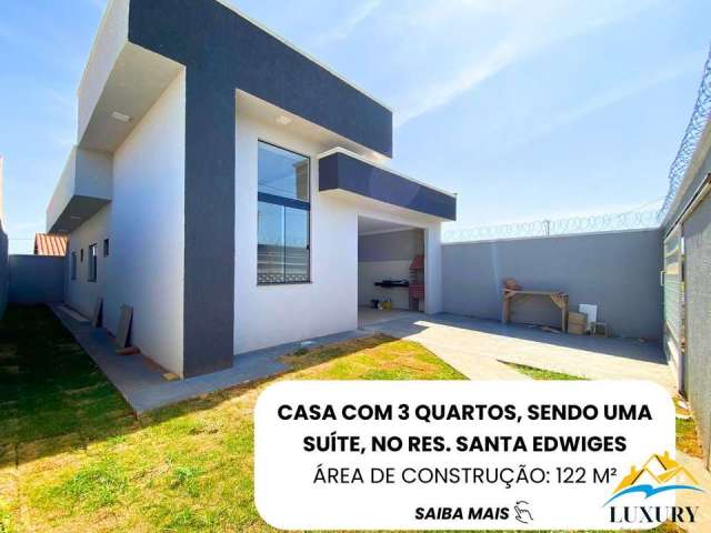 Casa com 3 Quartos e 2 banheiros à Venda, 122 m² por R$ 370.000 - senador canedo