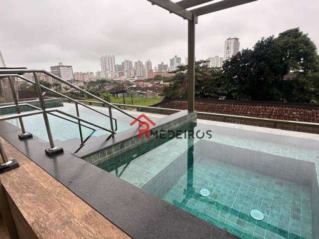 Apartamento com 2 dormitórios para alugar, 75 m² por R$ 3.880,00/mês - Boqueirão - Praia Grande/SP