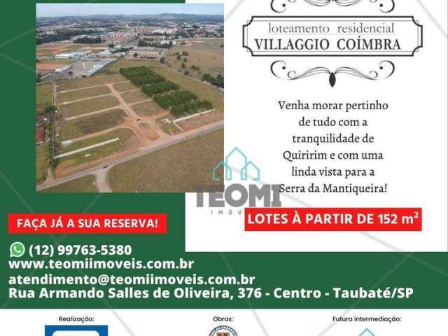 Terreno à venda, 152 m² por R$ 152.000,00 - Quiririm - Taubaté/SP