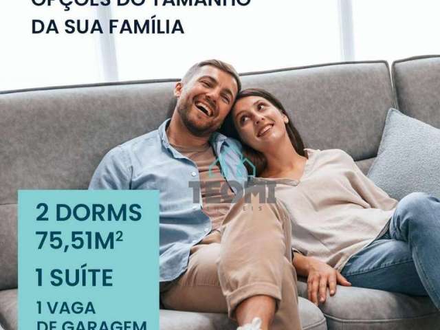 Apartamento com 2 dormitórios à venda, 75 m² por R$ 462.000,00 - Jardim das Nações - Taubaté/SP