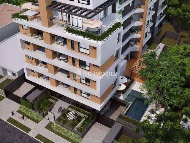 Apartamento novo com 1 suíte + 2 Demi suítes, à venda no bairro Mercês - Curitiba/P