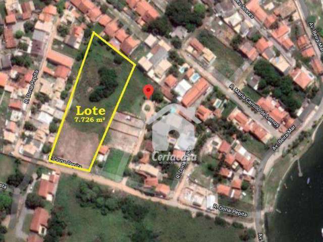 Terreno à venda, 7720 m² por R$ 900.000,00 - Praia do Sudoeste - São Pedro da Aldeia/RJ