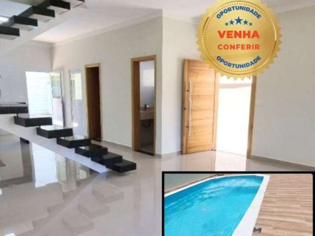 Sobrado com 3 dormitórios, piscina e um excelente acabamento