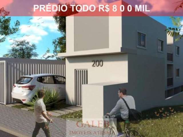 Prédio à venda em Atibaia-SP, Vila Santa Helena: 10 aptos com 1 quarto, 2 salas, 1 banheiro, 45m² de área. Invista agora!