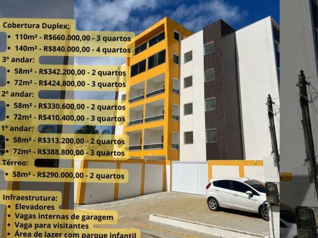 Excelentes Apartamentos em Ipitanga a partir de 290.000,00 mil