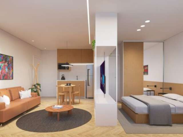 Apartamento studio com 1 dormitório à venda, por R$ 455.351 - Centro Cívico - Curitiba/PR