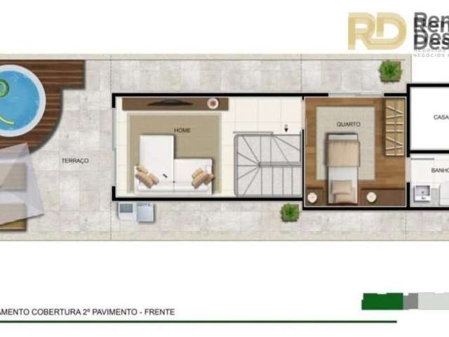 Cobertura com 3 quartos à venda na Rua Costa Monteiro, --, Sagrada Família, Belo Horizonte, 122 m2 por R$ 817.723