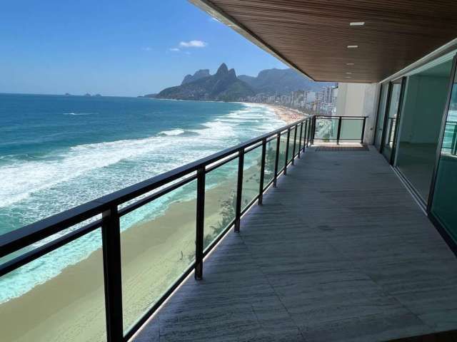 Apartamento de Luxo, frontal na orla de Ipanema, com Varandão Panorâmico, 350 metros e 3 Vagas