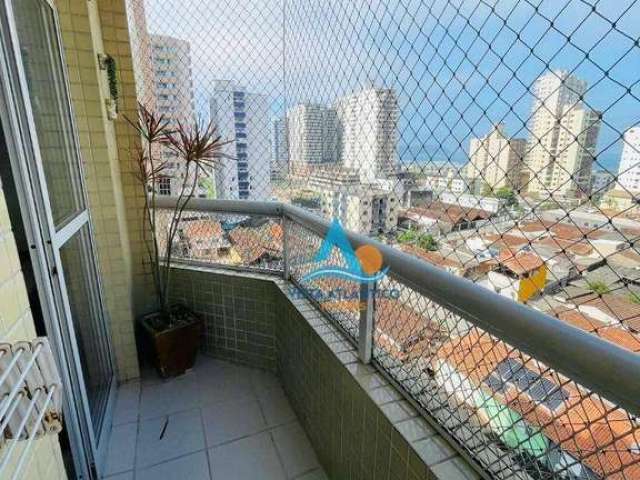 Apartamento com sacada, piscina, 1 dormitório à venda, 45 m² por R$ 295.000 - Aviação - Praia Grande/SP