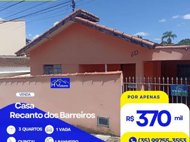 Casa à venda no bairro Recanto dos Barreiros - Pouso Alegre/MG