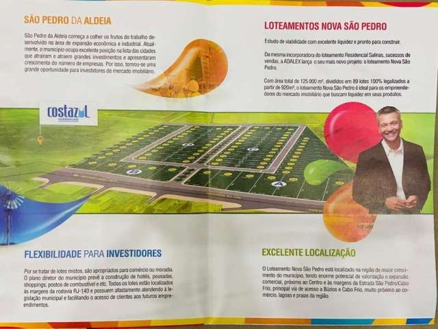 Terreno à venda, 920 m² por R$ 1.030.400,00 - Vila Sao Pedro - São Pedro da Aldeia/RJ