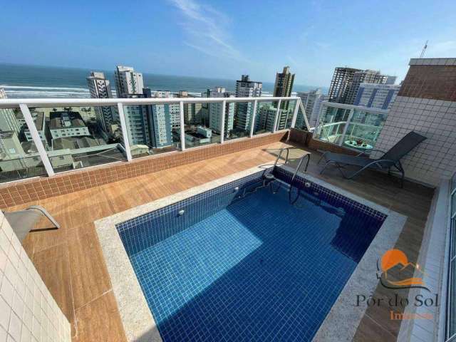 Cobertura com 4 dormitórios à venda, 370 m² por R$ 3.500.000,00 - Vila Guilhermina - Praia Grande/SP