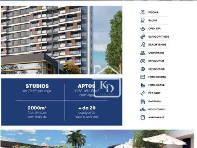 Apartamento à venda, 28 m² por R$ 280.000,00 - Jardim Elizabete - Poços de Caldas/MG