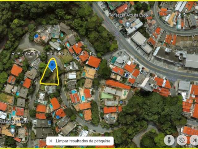 Terreno em Alto de Pinheiros - Proximo da Av São Gualter - topografia plana - 811m²