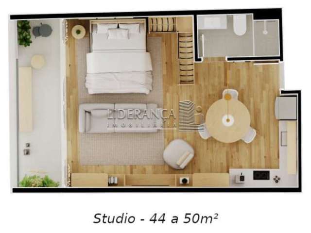 Apartamento com 1 quarto à venda na Rodovia Virgílio Várzea, --, Saco Grande, Florianópolis por R$ 490.000