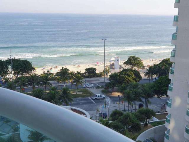 Studio na Barra da Tijuca frontal mar mobiliado