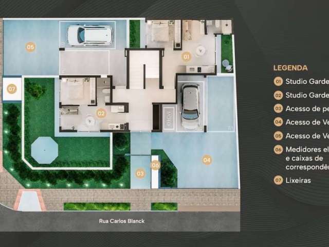 Apartamento com 1 quarto  à venda, 34.89 m2 por R$283900.00  - Portao - Curitiba/PR