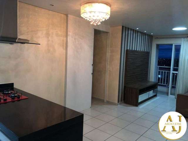 Vendo apto com 3/4 no edifício Villagio di Pompeia com 70 m², centro de Cuiabá