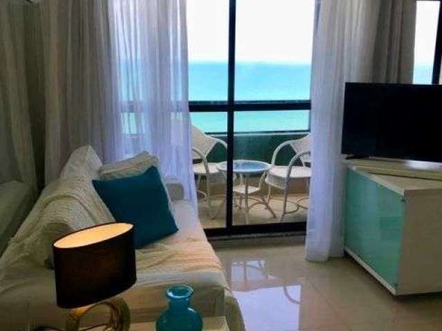 Oportunidade de moradia ou investimento! belissimo flat com vista mar para a praia de areia preta!