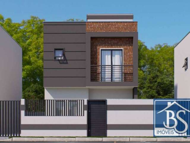 Sobrado com 3 dormitórios à venda, 80 m² por R$ 469.900,00 - Guaraituba - Colombo/PR