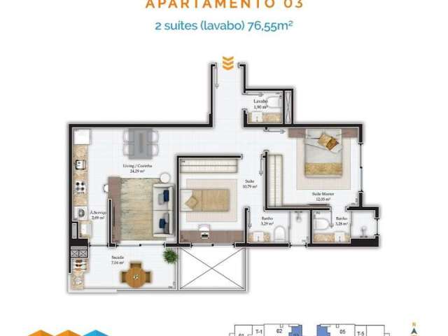 Apartamento com 2 quartos à venda na Rodovia Admar Gonzaga, 1669, Itacorubi, Florianópolis por R$ 950.500