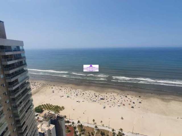 Belissimo apartamento em frente ao mar com varanda enorme, 3 dorms sendo uma suíte e duas vagas