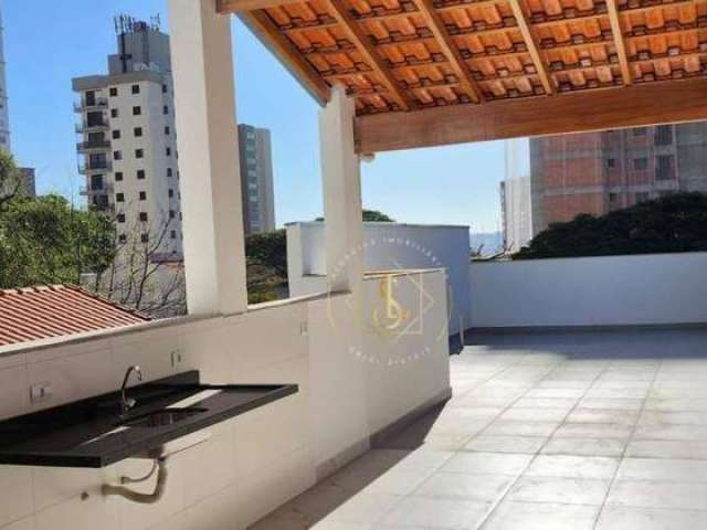 Cobertura com 3 dormitórios à venda, 163 m² por R$ 990.000,09 - Campestre - Santo André/SP