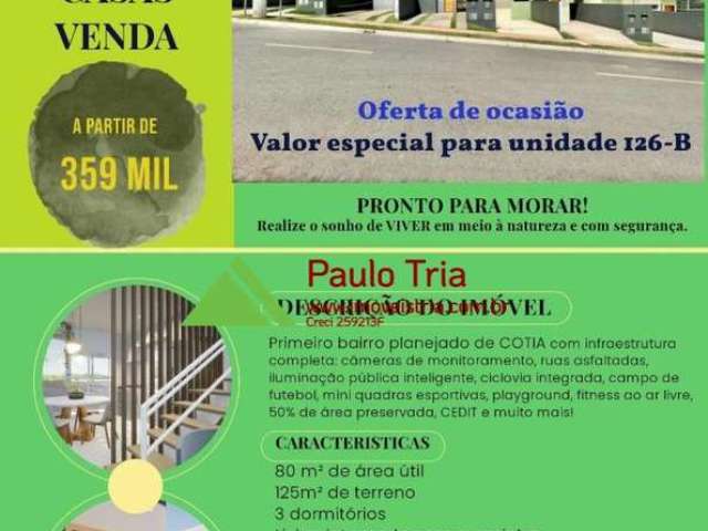 Casa para Venda em Vargem Grande Paulista, Caucaia, 3 dormitórios, 2 banheiros, 2 vagas