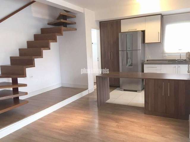 Apartamento Duplex 79 m2,  paraíso, 2 dormitórios com armários , 2 vagas de garagem