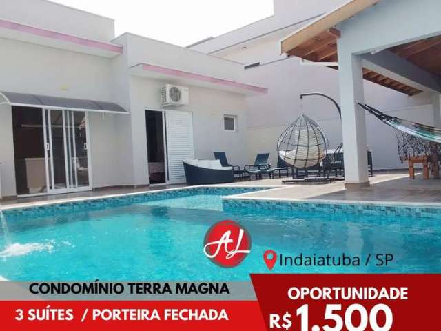 Jardim Reserva Bom Viver De Indaiatuba - Casa Com 3 Suites - Porteira Fechada - Condominio Terra Magna - Indaiatuba/SP -