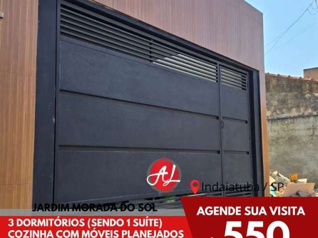 Casa Nova A Venda 3 Dormitórios  Em Bairro Bem Localizado - Indaiatuba - SP!