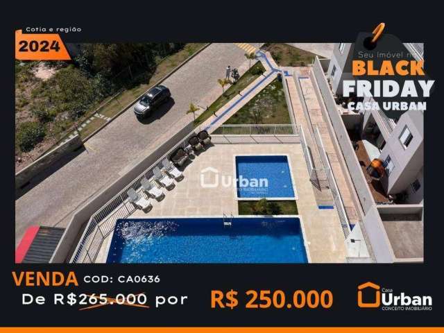 Apartamento com 2 dormitórios à venda, 47 m² por R$ 250.000,00 - Caiapia - Cotia/SP