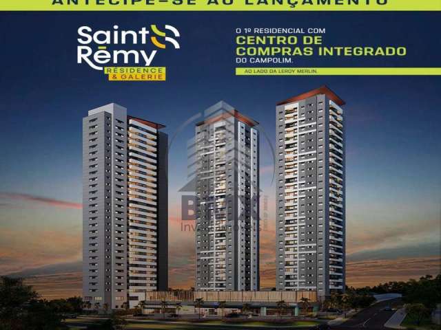 Venda SAINT REMY RESIDENCE E GALERIE, Const. PLANETA, c/ Centro de Compras Integrado, 74 m², 2 dorm (2 suítes), 1 vaga, Campolim, Sorocaba