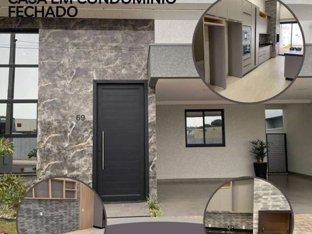 Casa em Condomínio para Venda em Foz do Iguaçu, Jardim Lancaster V, 3 dormitórios, 1 suíte, 2 banheiros, 2 vagas