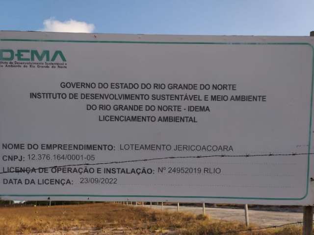 Lotes a venda em Jericiaciara