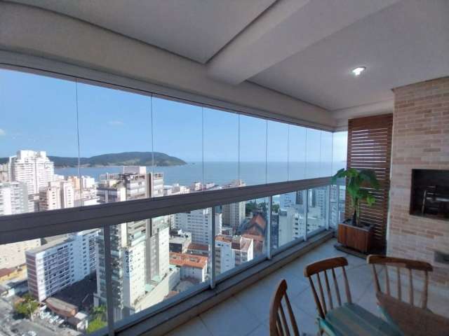 Apartamento 3 dormitórios, escritório, 194 m² , varanda gourmet, vista mar no Embaré!