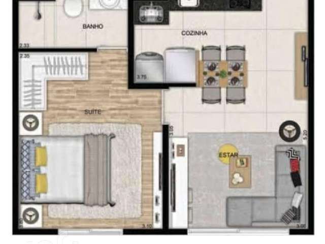 Apartamento com 1 quarto à venda na Rua Guarapuava, 174, Mooca, São Paulo por R$ 315.000