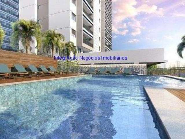 Apartamento Studio Garden 23m², 01 dormitório e 01 banheiro.  Condomínio com portaria, segurança, piscina, salão de festa, espaço gourmet, lavanderia