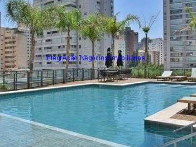 Apartamento Studio MOBILIADO 24m², 01 dormitório e 01 banheiro.  Condomínio com portaria, segurança, piscina, salão de festa, lavanderia e academia.