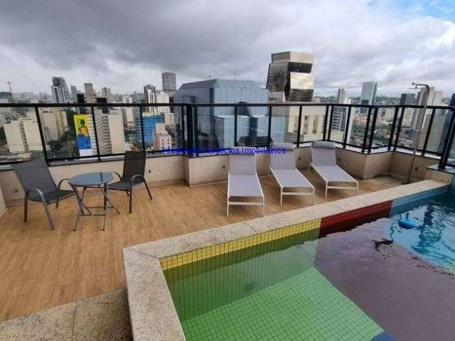 Apartamento 64m², 01 dormitório, 01 banheiro e 01 vaga na garagem.  Condomínio com portaria 24hrs, piscina, salão de festa, academia e business lounge