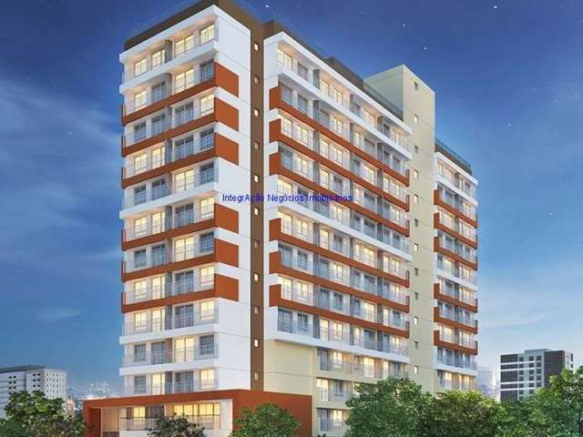 Apartamento 32m², 01 dormitório e 01 banheiro.   Condomínio com portaria 24hrs, coworking, bicicletário, espaço gourmet, lavanderia coletiva.