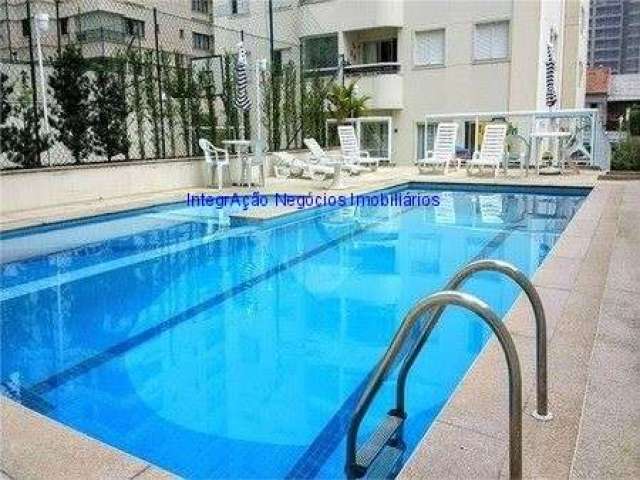 Apartamento 96m², 03 dormitórios (sendo 01 suíte), 02 banheiros e 02 vagas na garagem.  Condomínio com portaria, segurança 24hrs, piscina,