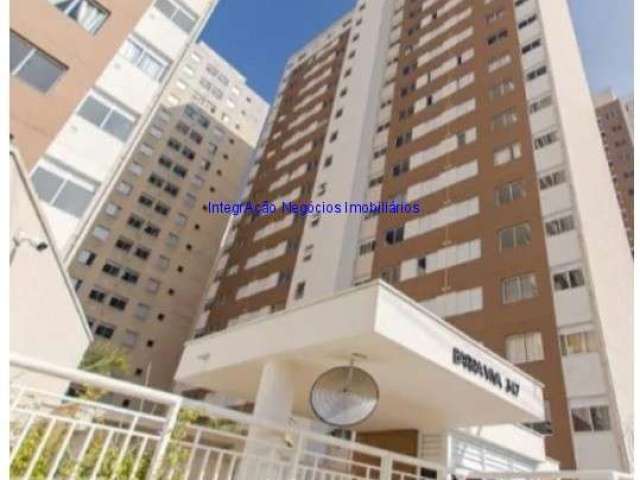 Apartamento 35m², 01 dormitório e 01 banheiro.  Condomínio com portaria 24hrs, academia, churrasqueira, bicicletário, playground, brinquedoteca