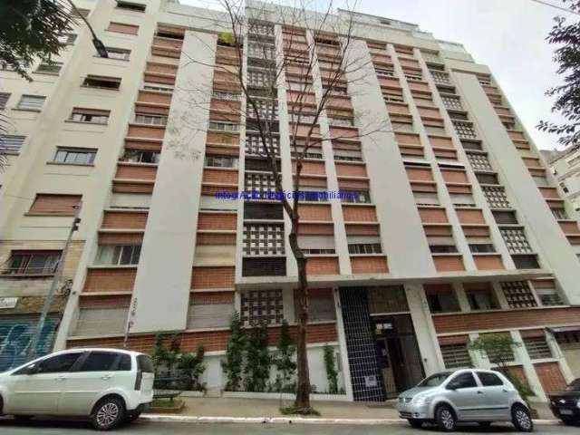 Apartamento 51m², 02 dormitórios e 01 banheiro.  Condomínio com recepção e segurança.  Excelente localização entre as Ruas Dona Veridiana