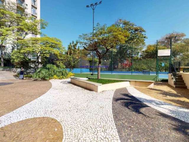 Apartamento 72m², 02 dormitórios, 02 banheiros e 01 vaga na garagem.  Condomínio com portaria, segurança, piscina, churrasqueira, academia