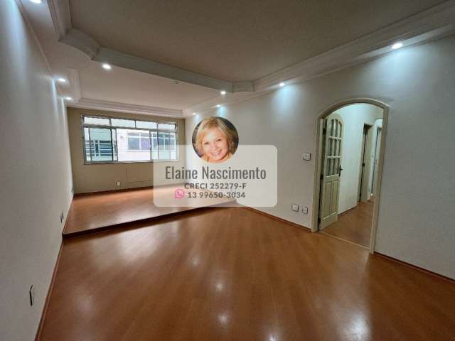 Apartamento com 99m² VAGA DEMARCADA no GONZAGA em SANTOS/SP