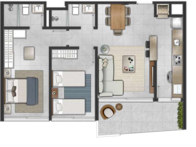 Apartamento para Venda no bairro Centro em Torres, 2 quartos, 1 vaga, 149 m² de área total, 149 m² privativos,