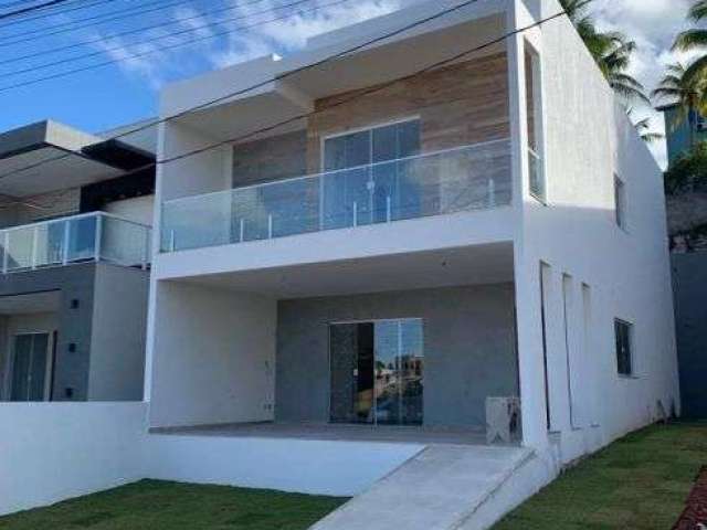 Casa duplex em condomínio,4 quartos 2 suítes,178m privativo,porcelanato,em caji,lauro de freitas-ba