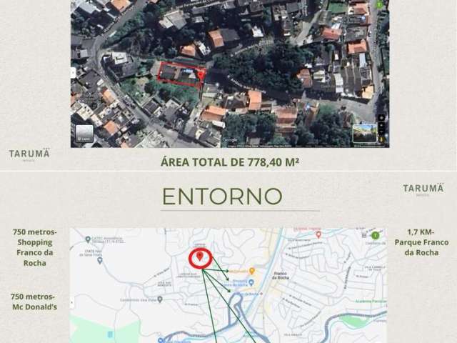 Terreno próximo ao Centro de Franco da Rocha com  778,40 m²