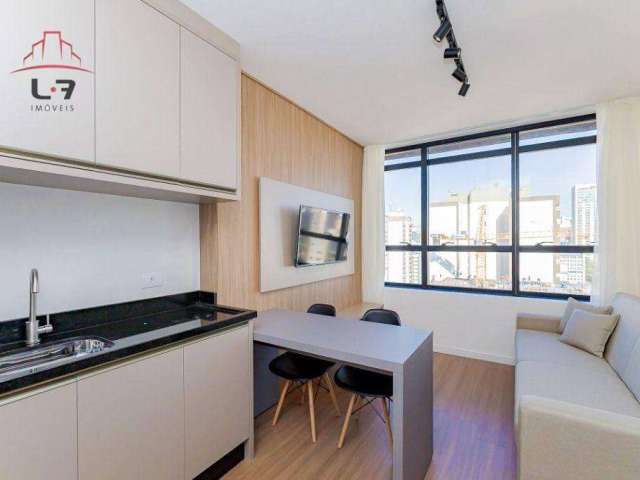 Apartamento com 1 dormitório para alugar, 26 m² por R$ 2.300/mês - Centro - Curitiba/PR